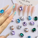 Oval Halo Nail Charms