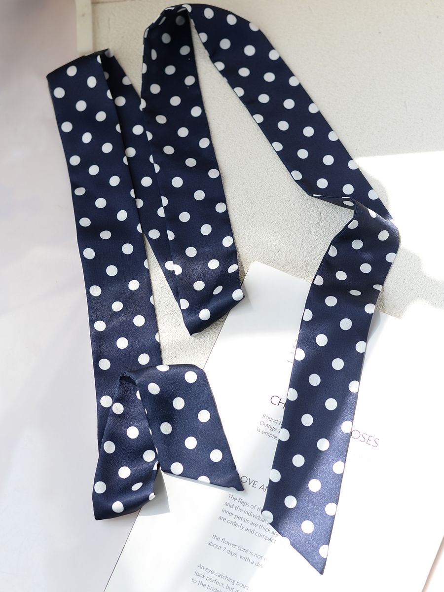 Retro Polka Dot Silk Tie - Modomu