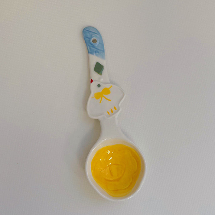 Ceramic Long Handle Spoon