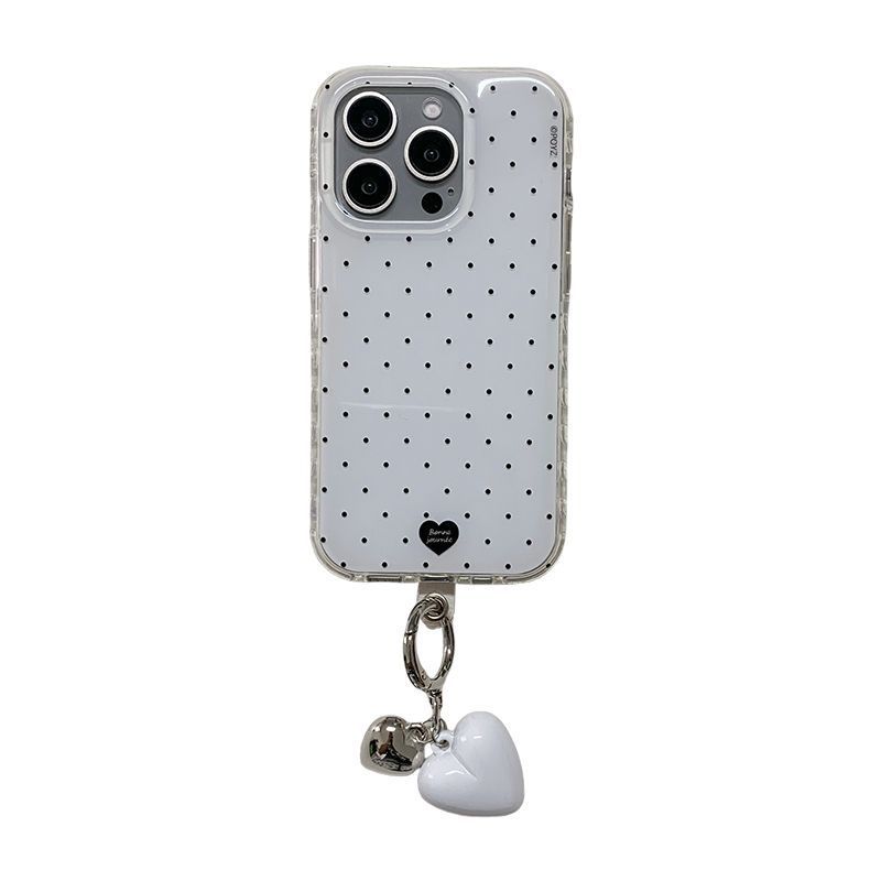Polka Dot Heart Phone Case - Modomu