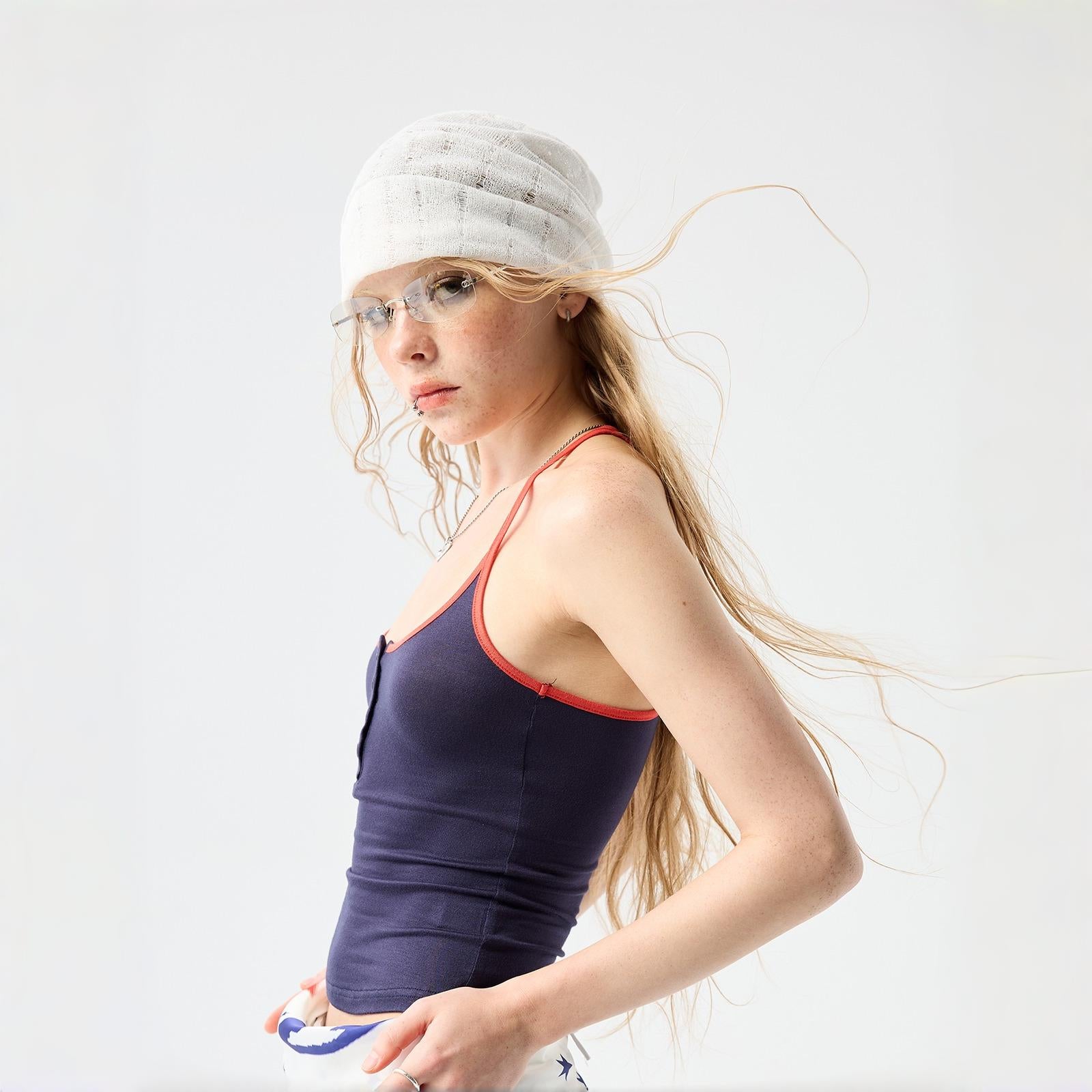 Solid Color Bag Head Hat