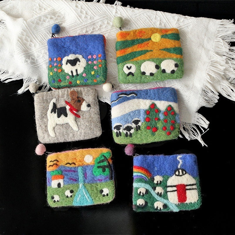Handmade Sheep Coin Pouch - Modomu