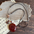 Retro Wooden Acorn Pendant Necklace - Modomu