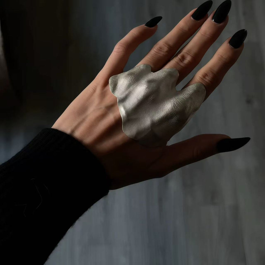 Irregular Folded Joint Statement Ring - Modomu