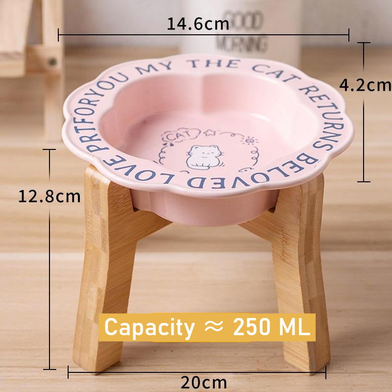 Elevated Ceramic Pet Food Bowl