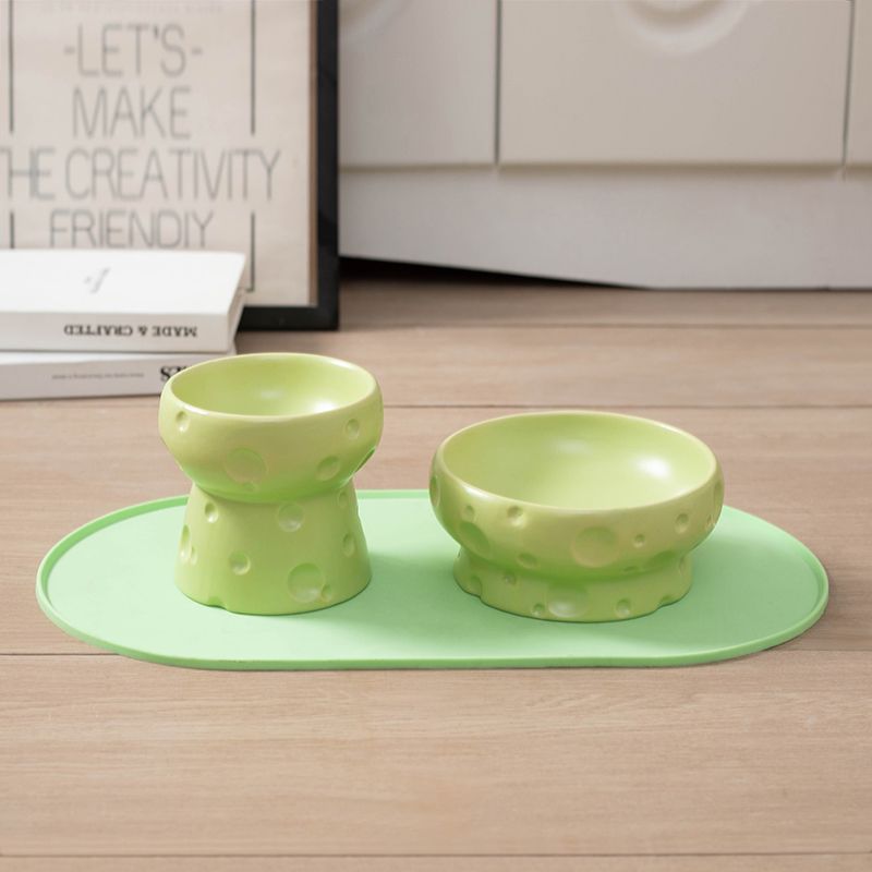 Ceramic Pet Elevated Feeding Bowl
