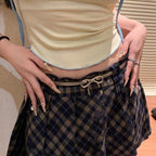 Bow Buckle Stretch Waist Belt