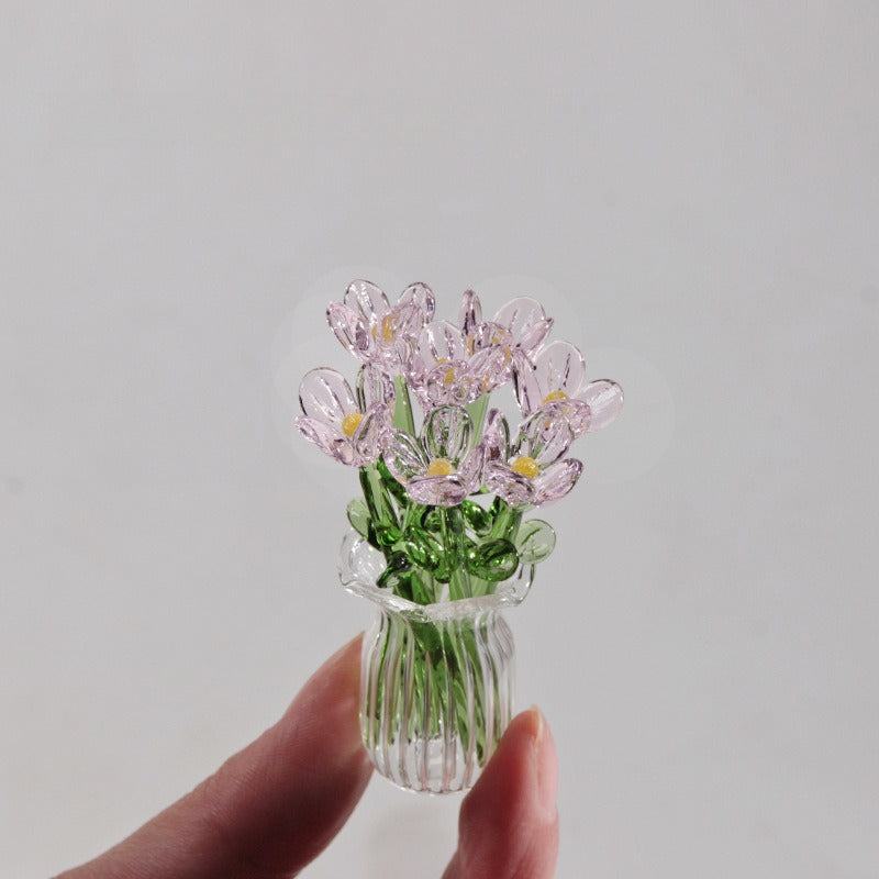 Handmade Glass Flower Arrangement