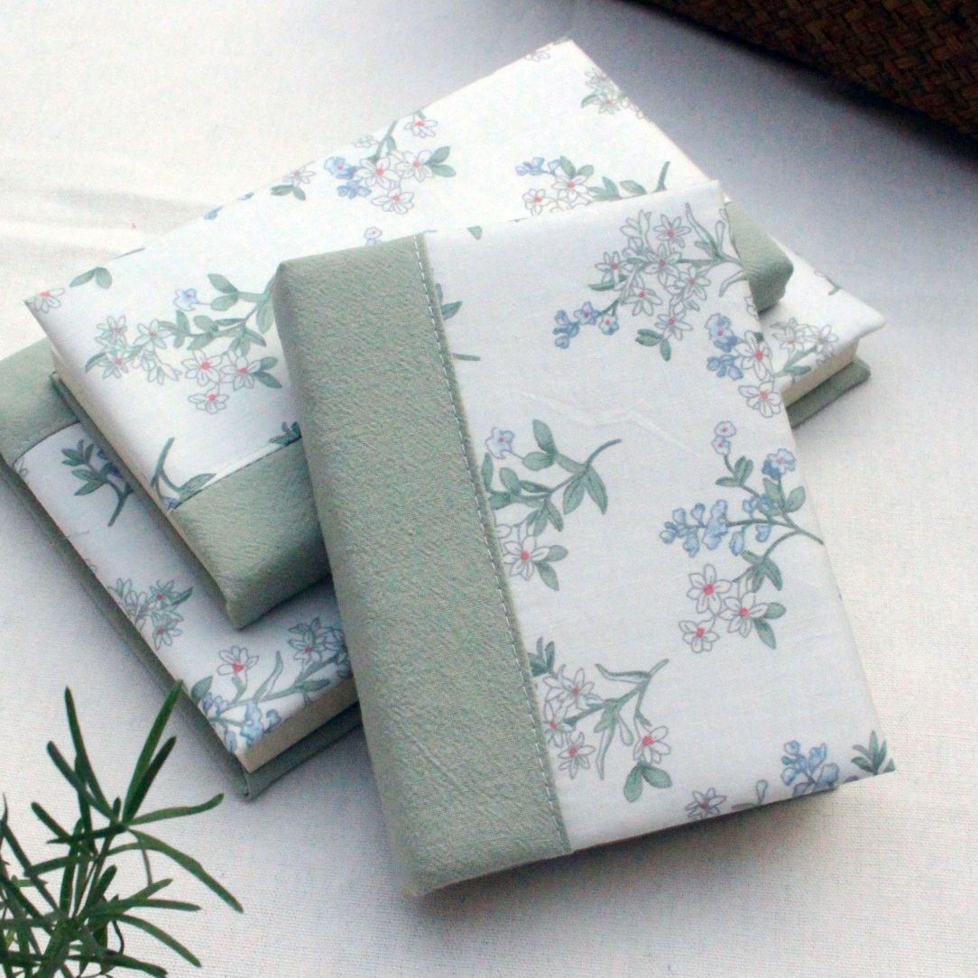 Fabric Diary Grid Notebook - Modomu