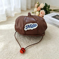 Faux Leather Pet Beret Hat