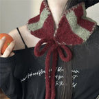 Striped Knit Earmuff Scarf - Modomu