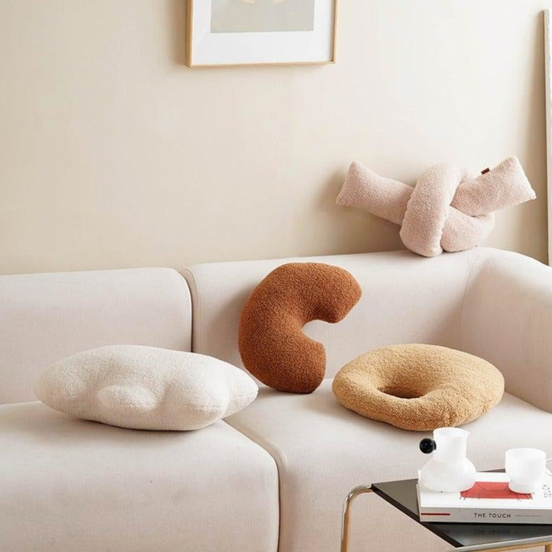 White Cashmere Fleece Pillow