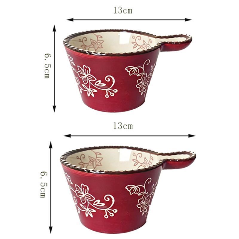 Beaded Handle Dessert Bowl