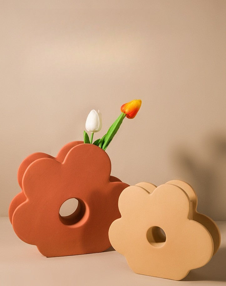 Geometric Morandi Flower Vase - Modomu