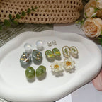 Pressed Fern Pebble Charms
