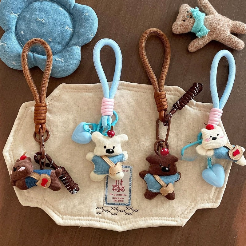 Cute Bear Pendant Keychain
