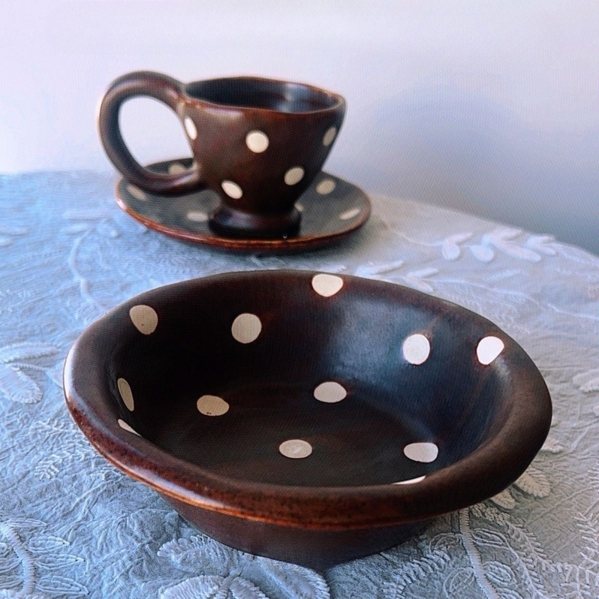Kiln Flow Polka Dot Tableware