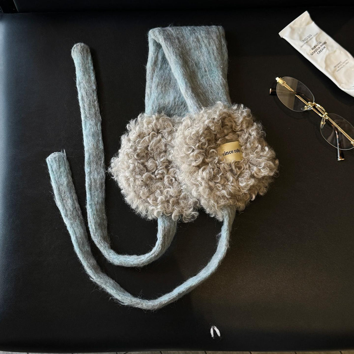 Curly Tie Strap Earmuffs