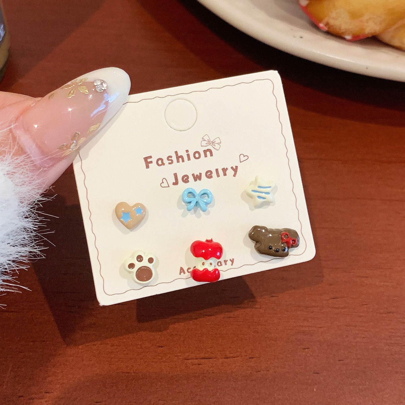 Sweet Puppy Stud Earrings Set - Modomu