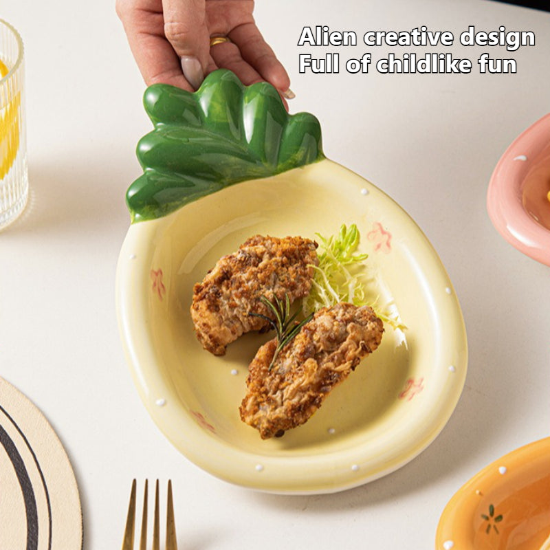 Ceramic Pumpkin Cartoon Dinner Plate