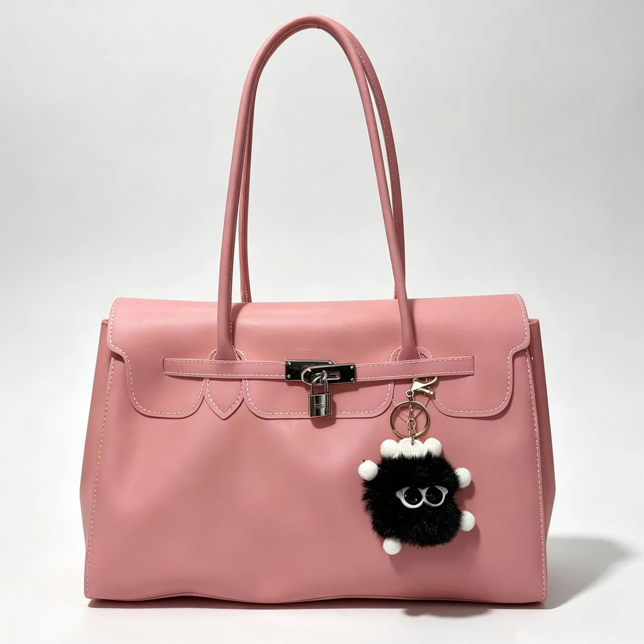 Oversized Jelly Padlock Tote