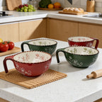 Oval Handled Salad Bowl