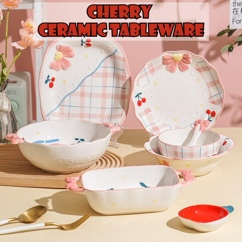 Ceramic Dessert Plate With Handles