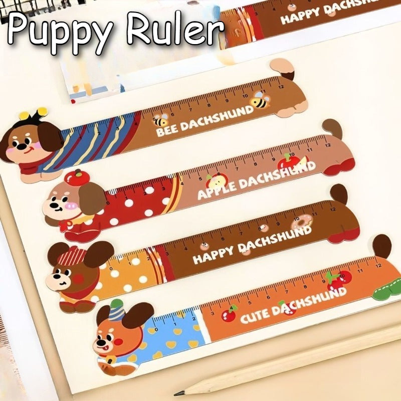 Cartoon Puppy Magnetic Bookmark Ruler - Modomu