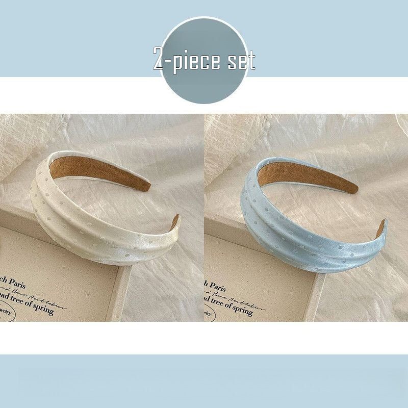 Satin Polka Dot Headband
