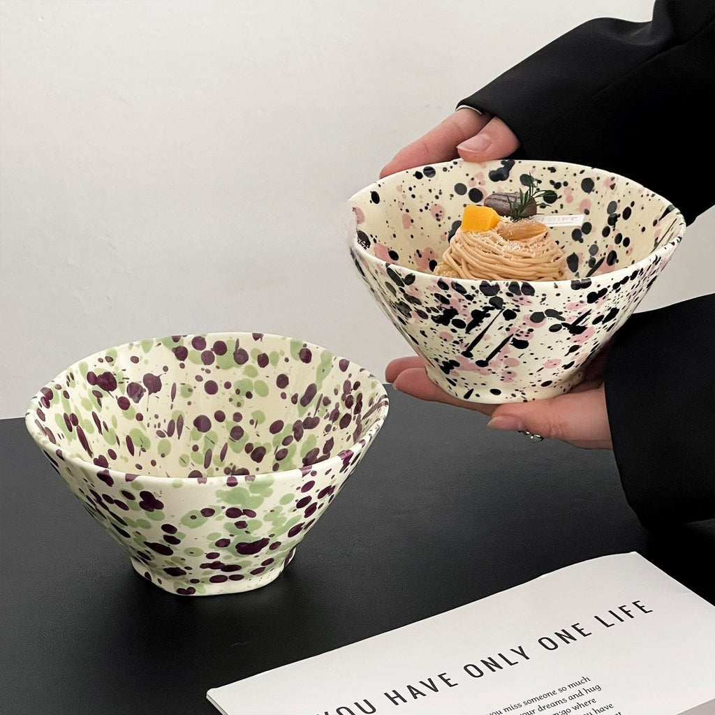 Ink Splash Ceramic Fruit Bowl - Modomu