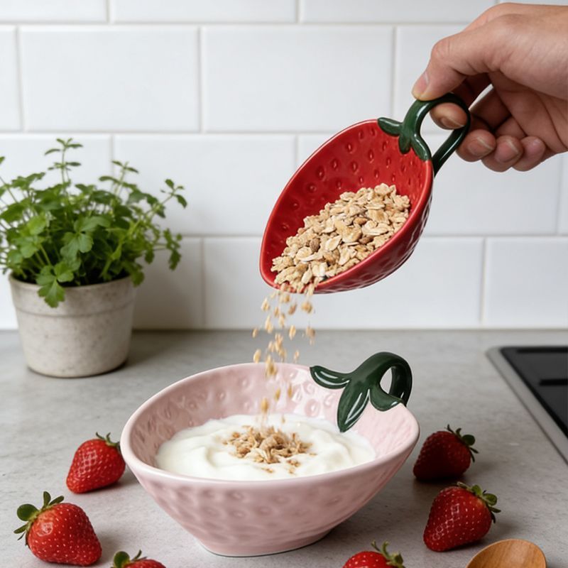 Strawberry Shaped Snack Bowl