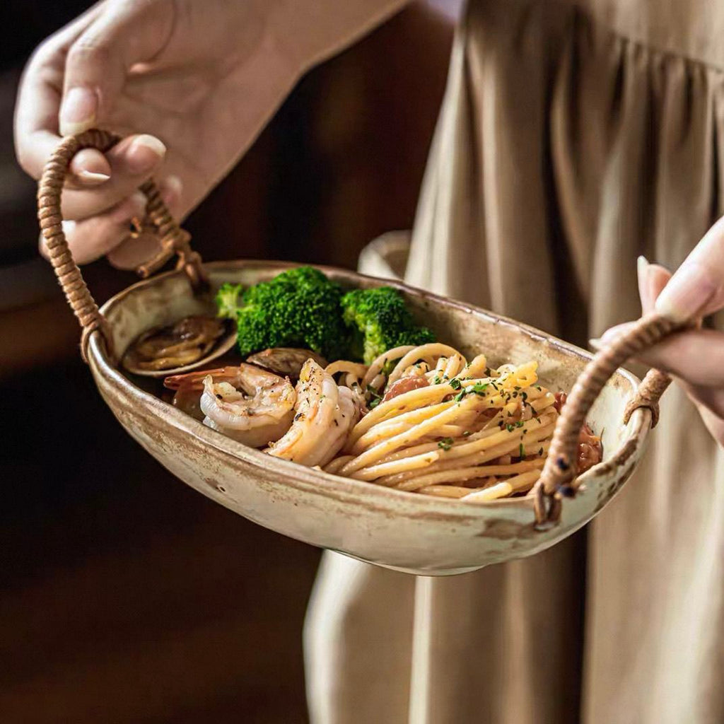 Oval Ceramic Serving Plate