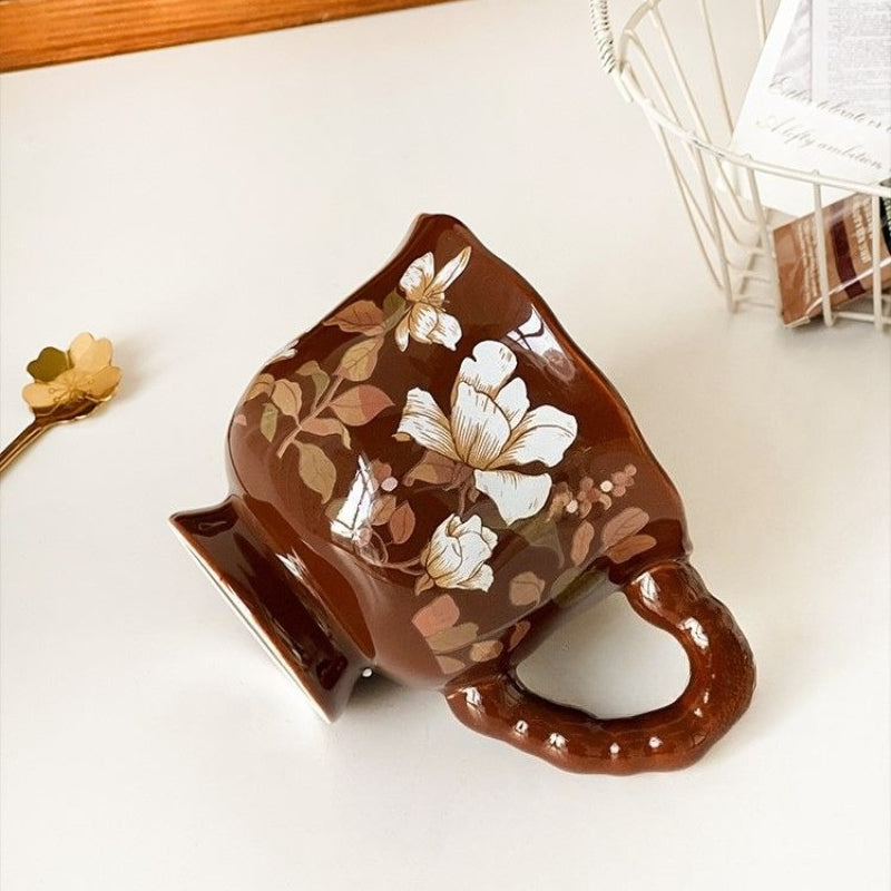 Retro Pastoral Ceramic Mug - Modomu
