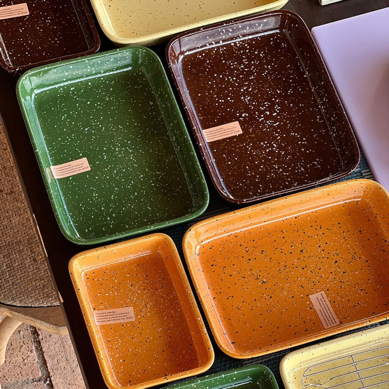 Speckled Square Serving Tray