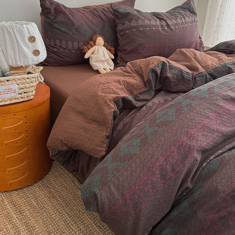 Waffle Crinkle Bedding Set