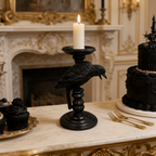 Perched Crow Candlestick
