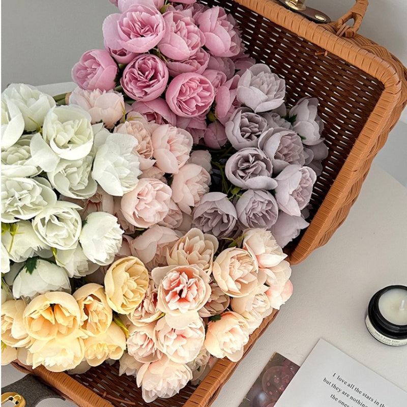 Artificial Tea Rose Peony Bouquet - Modomu