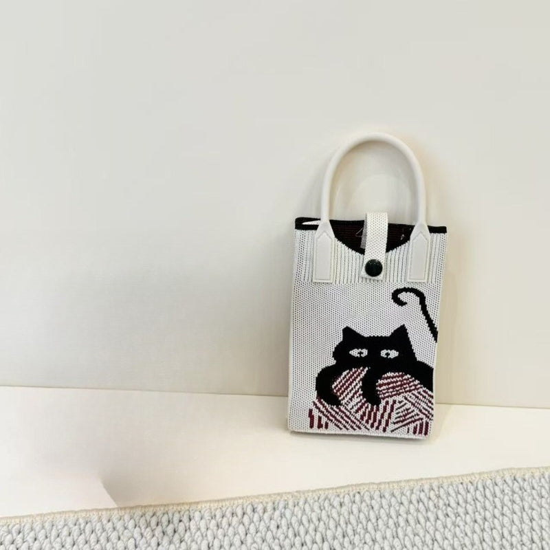 Knit Animal Phone Bag