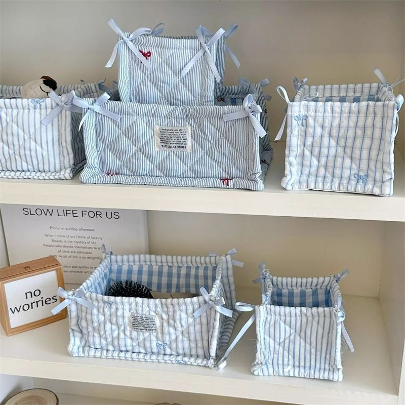 Fabric Desktop Storage Basket