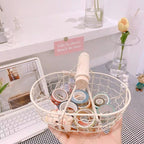 Wire Storage Basket with Handle