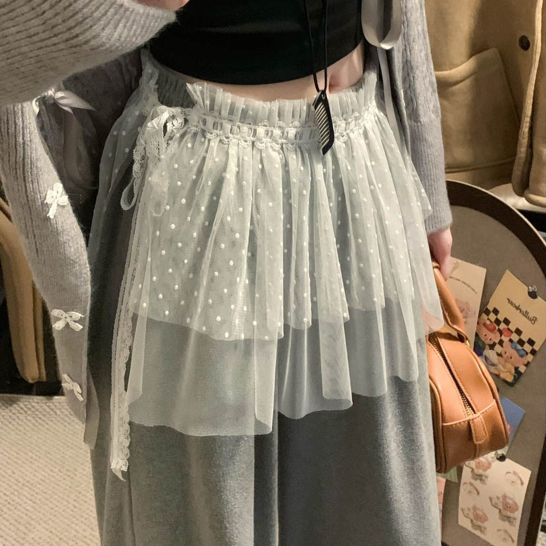 Plus Size Lace Mesh Dress - Modomu