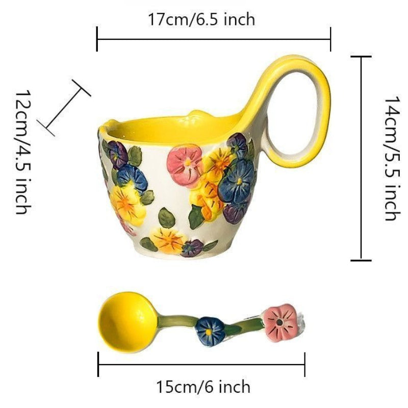 Curved Handle Breakfast Bowl
