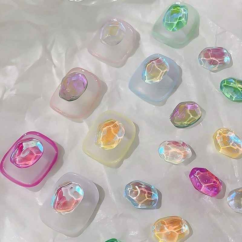 Ripple Pebble Nail Gems