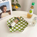 Wavy Edge Checkerboard Plate