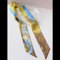 Art Print Narrow Silk Tie - Modomu