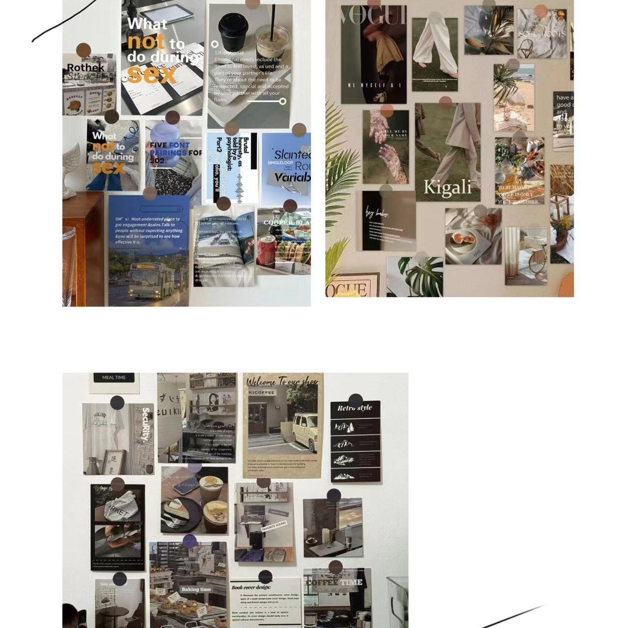 Korean Aesthetic Wall Art Cards