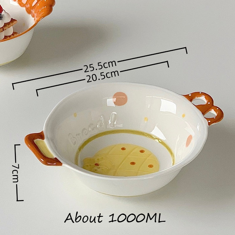 Cute Ceramic Cartoon Rice Bowl - Modomu