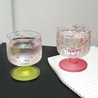 Happy Doodle Glass Goblet