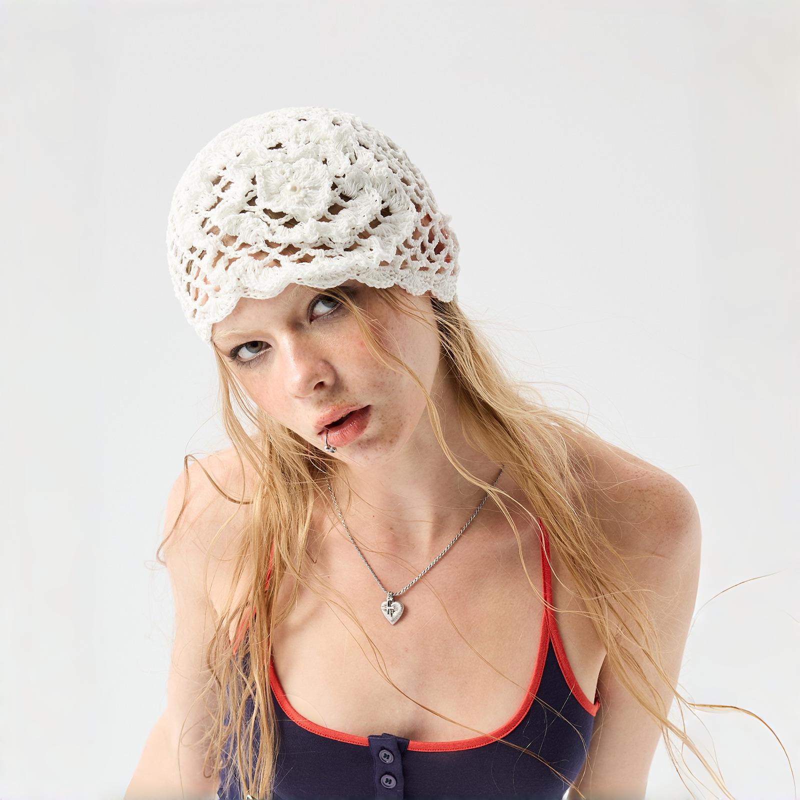 Crochet Bag Style Head Hat