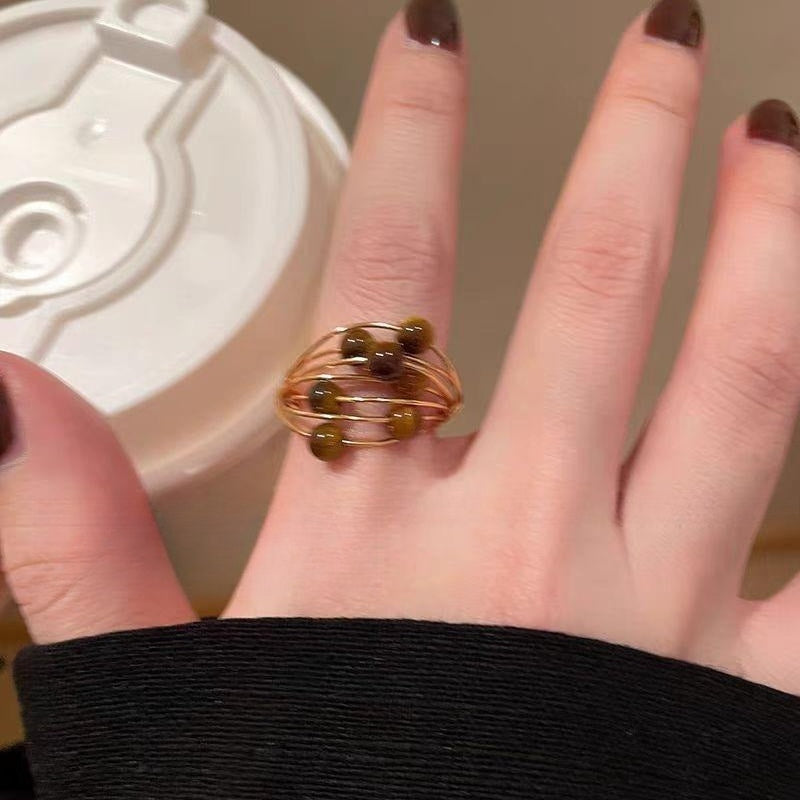 Planet stone statement ring - Modomu